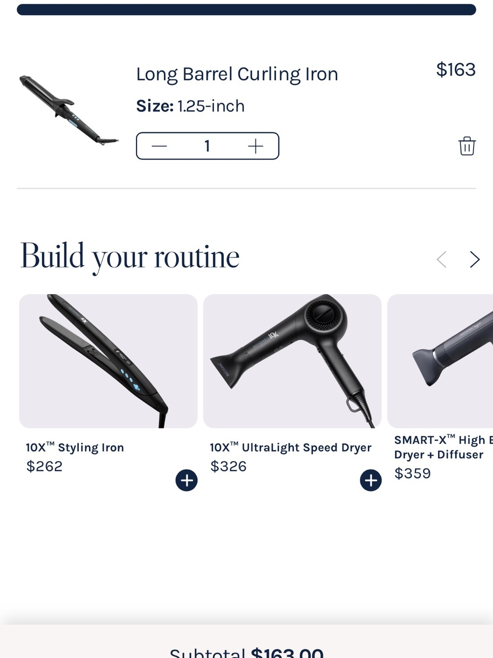 Long Barrel Curling Iron - Black